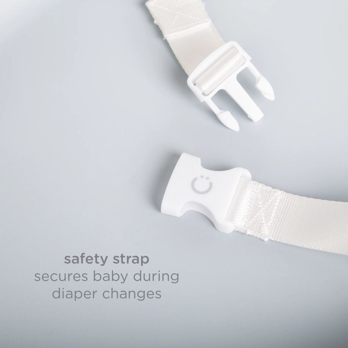 Ubbi Foam Changing Pad - Grey - Safety strap