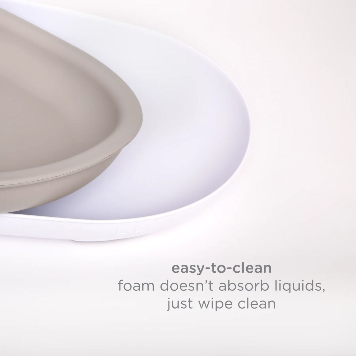 Ubbi Foam Changing Pad - Taupe - Detachable base